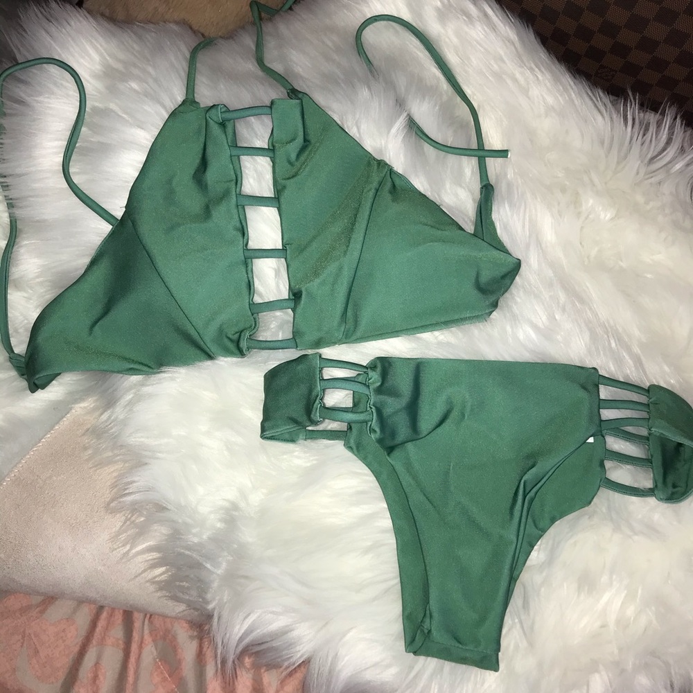Beautiful green swim suit